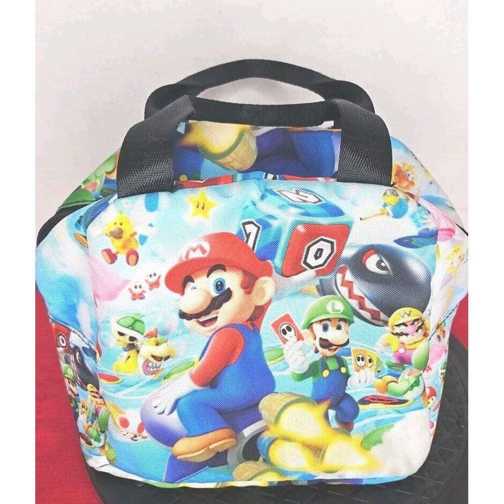 Super Mario Luigi & Yoshi Rectangle Kids‎ Lunch Bag with Double Handles Soft